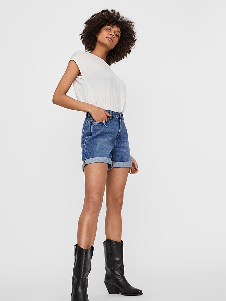 Noisy may Jeans Shorts Smiley in Dunkelblau gunstig kaufen limango