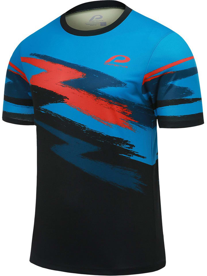 Fietsshirt "P-On Acid" blauw/donkerblauw