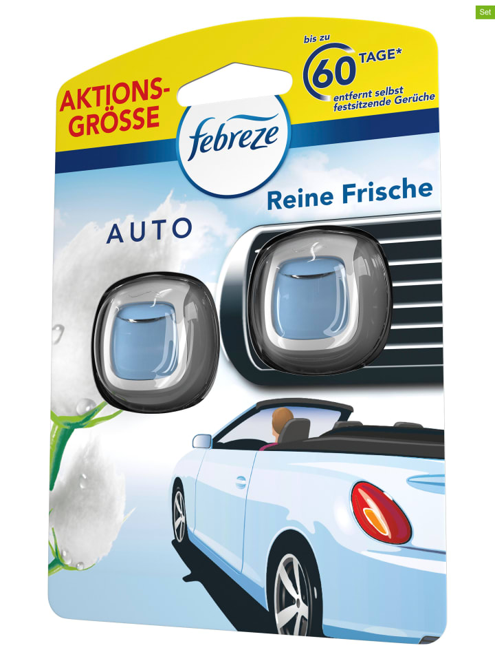 febreze 3er-Set: Auto-Lufterfrischer Reine Frische - 3x 2 Stück (à 4 ml)  günstig kaufen