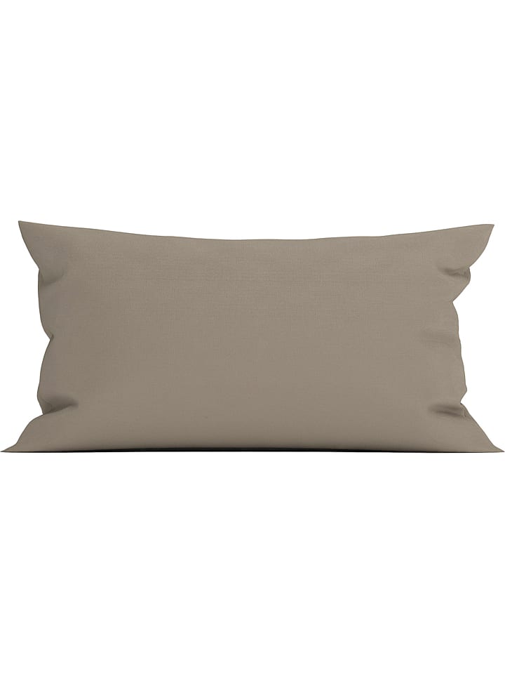 Satijnen kussenhoes "Elementi" taupe