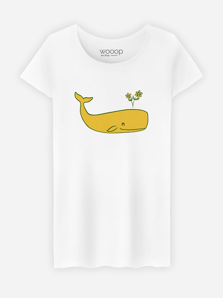 Koszulka "Peace Whale" w kolorze białym