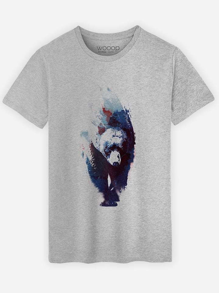Koszulka "Blue Bear" w kolorze szarym