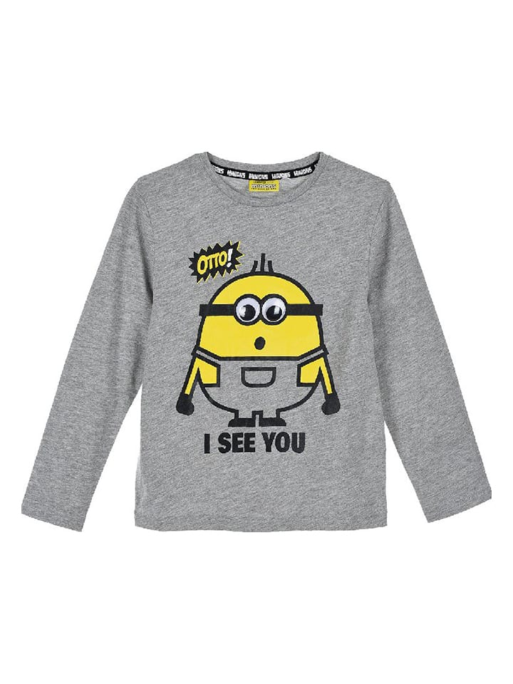 Koszulka "Minionki" w kolorze szarym