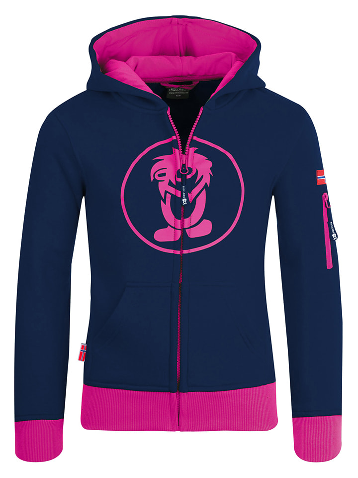 Sweatjacke "Sortland" in Dunkelblau