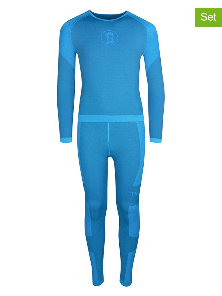 2tlg. Funktionswäsche-Set "Hemsedal Baselayer" in Blau