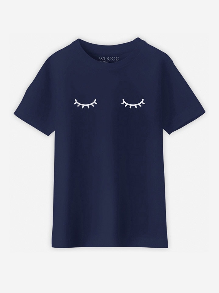 Shirt "Eyes closed" in Dunkelblau