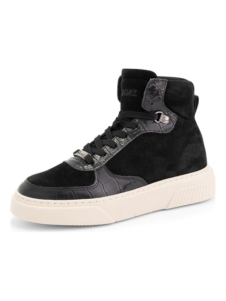 NoGRZ Leren sneakers zwart goedkoop kopen limango