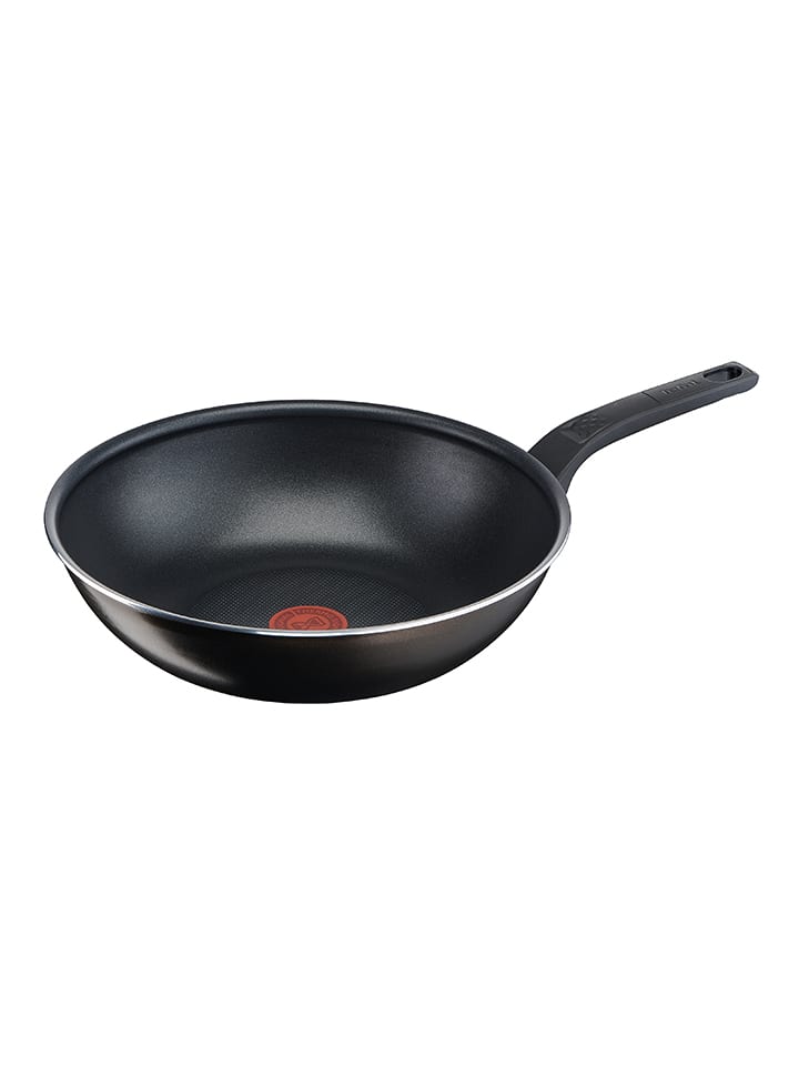Patelnia wok "Cook & Clean" w kolorze czarnym - Ø 28 cm