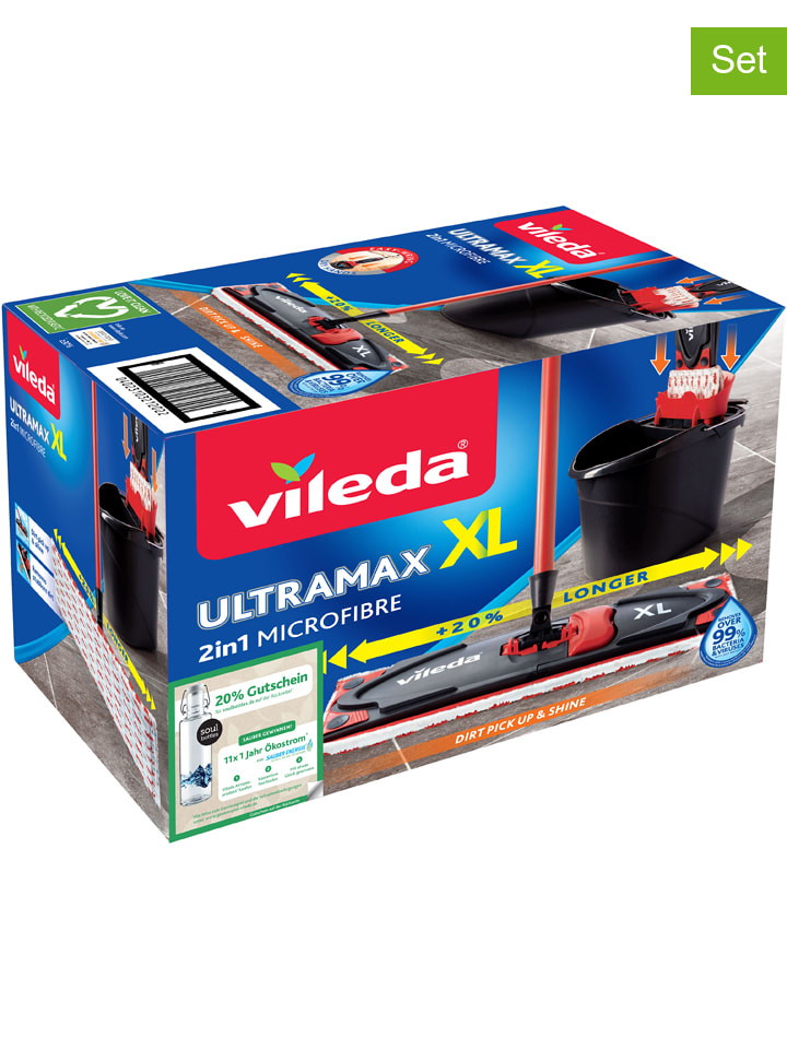 Zestaw "Ultramax XL Universal" w kolorze czarno-czerwonym do mycia podłóg