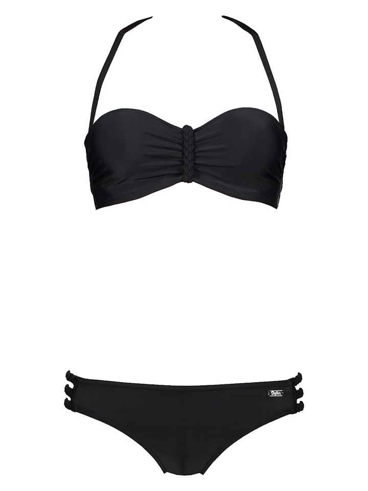 Bikini "Zopf" w kolorze czarnym
