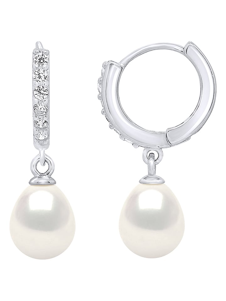 Pearline Silber-Creolen mit Perlen günstig kaufen