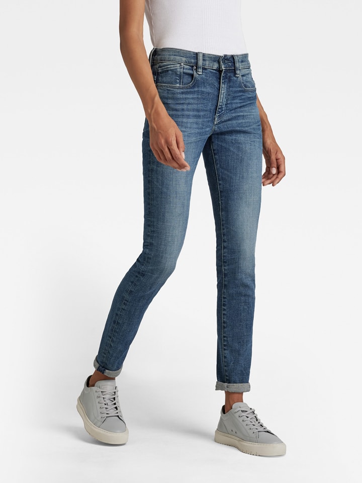 Dżinsy - Skinny fit - w kolorze niebieskim