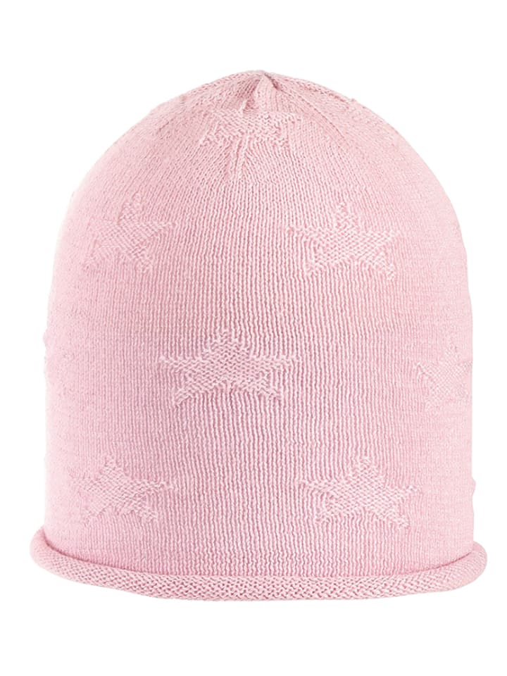 Strickmütze in Rosa