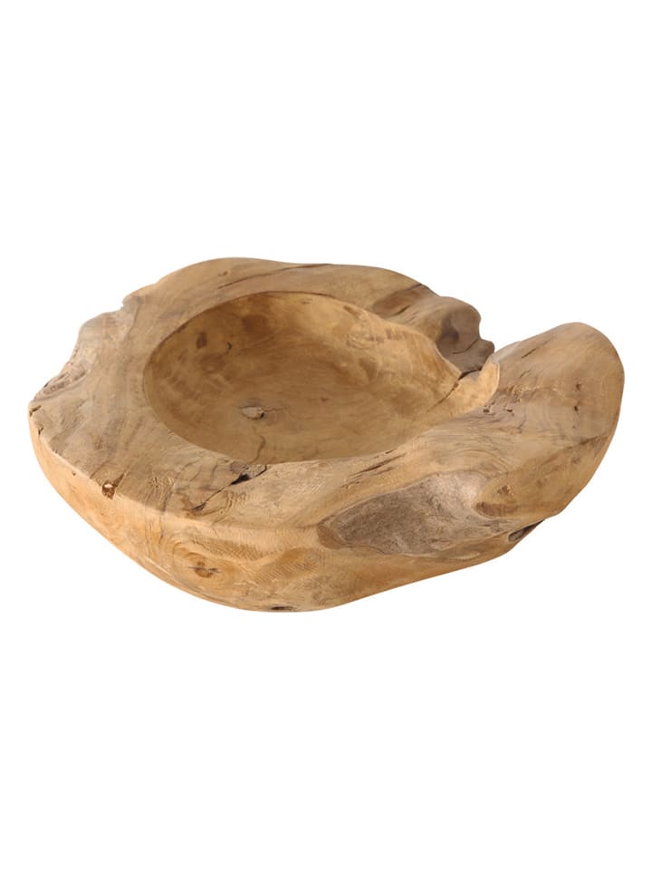 Decoratieve schaal teakhout