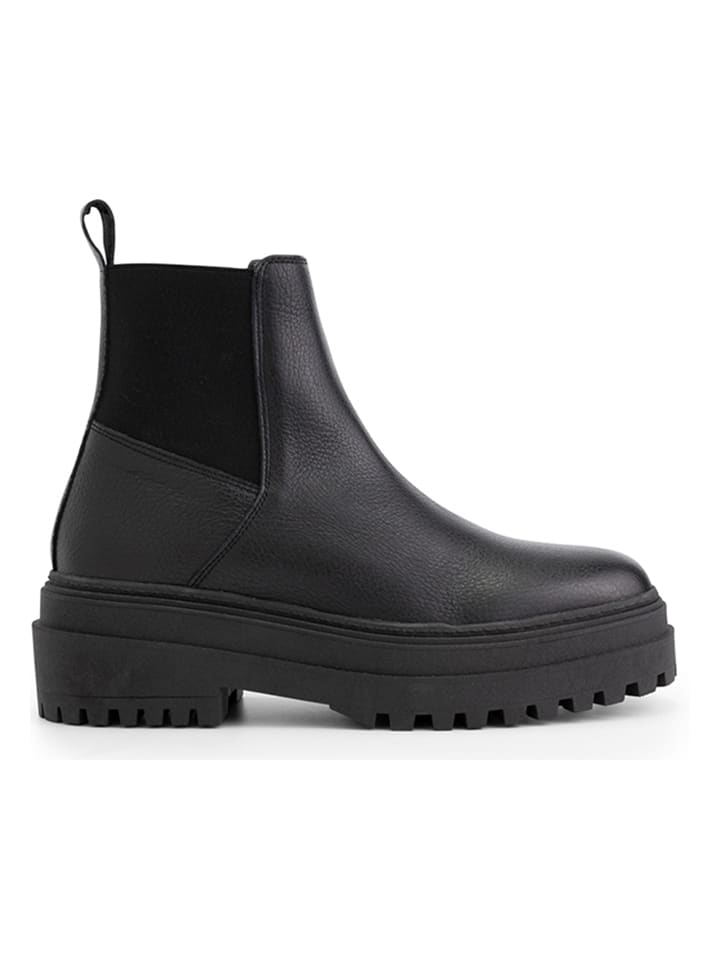Leren boots "Yasamin" zwart