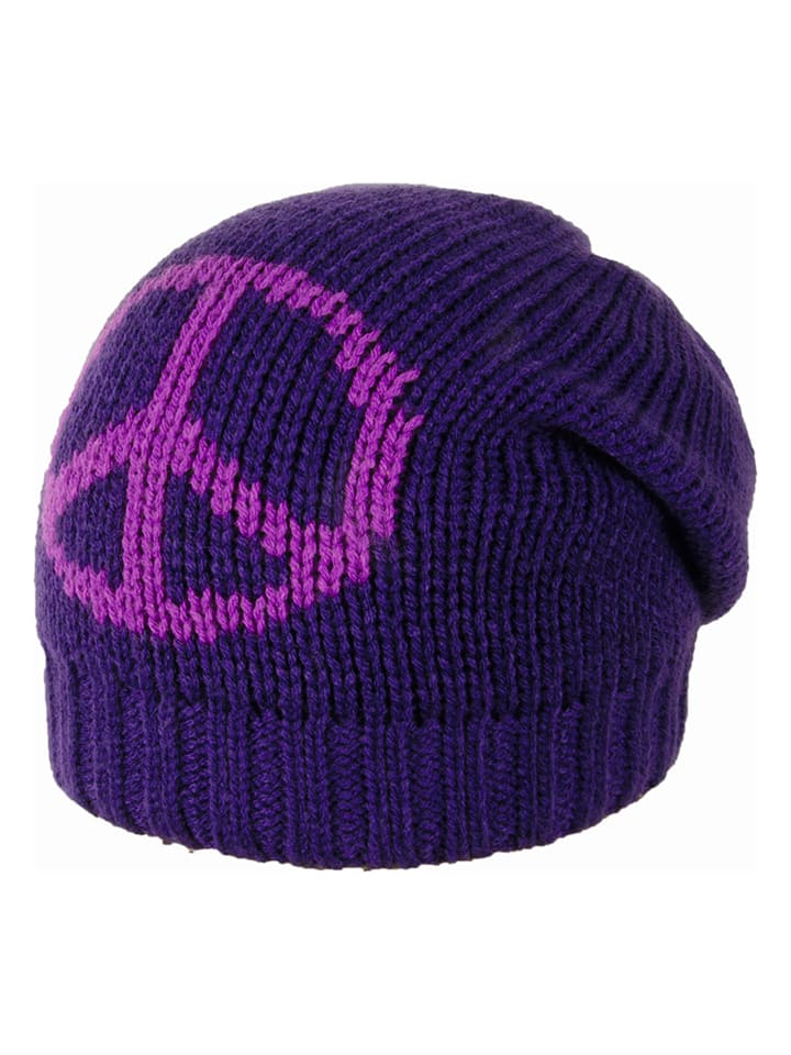 Czapka beanie w kolorze fioletowym