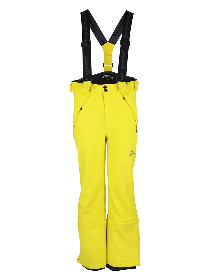 Peak Mountain Softshell-ski-/snowboardbroek geel goedkoop |