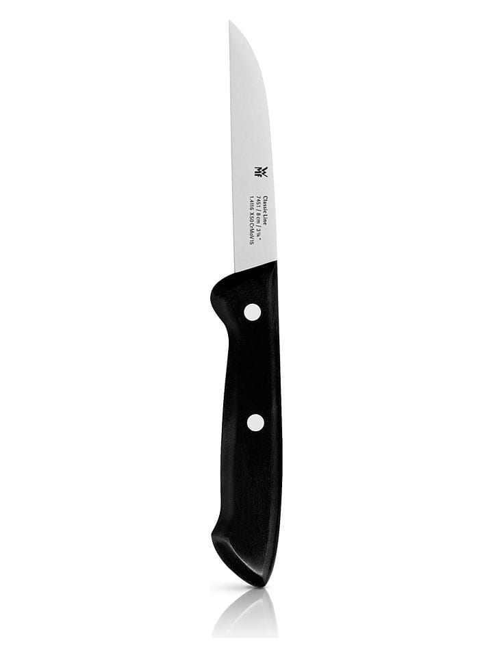 Nóż "Classic Line" w kolorze czarnym do warzyw - dł. 18,6 cm