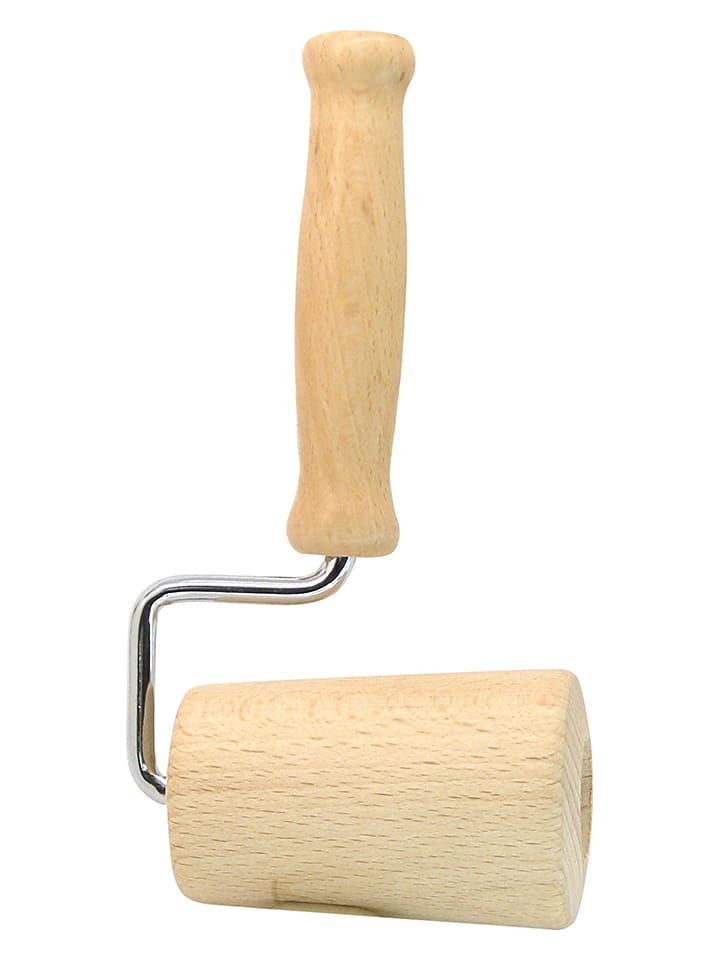 Wałek w kolorze jasnobrązowym do ciasta - dł. 17 x 8 cm