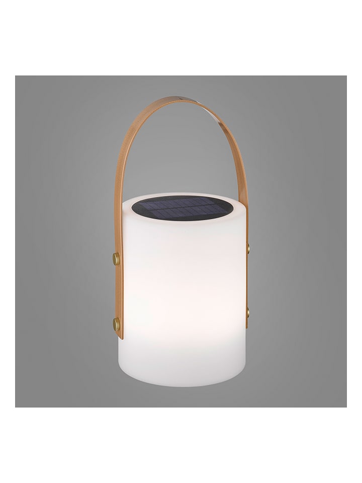 Lampa solarna LED w kolorze białym z funkcją zmiany kolorów - wys. 34 cm