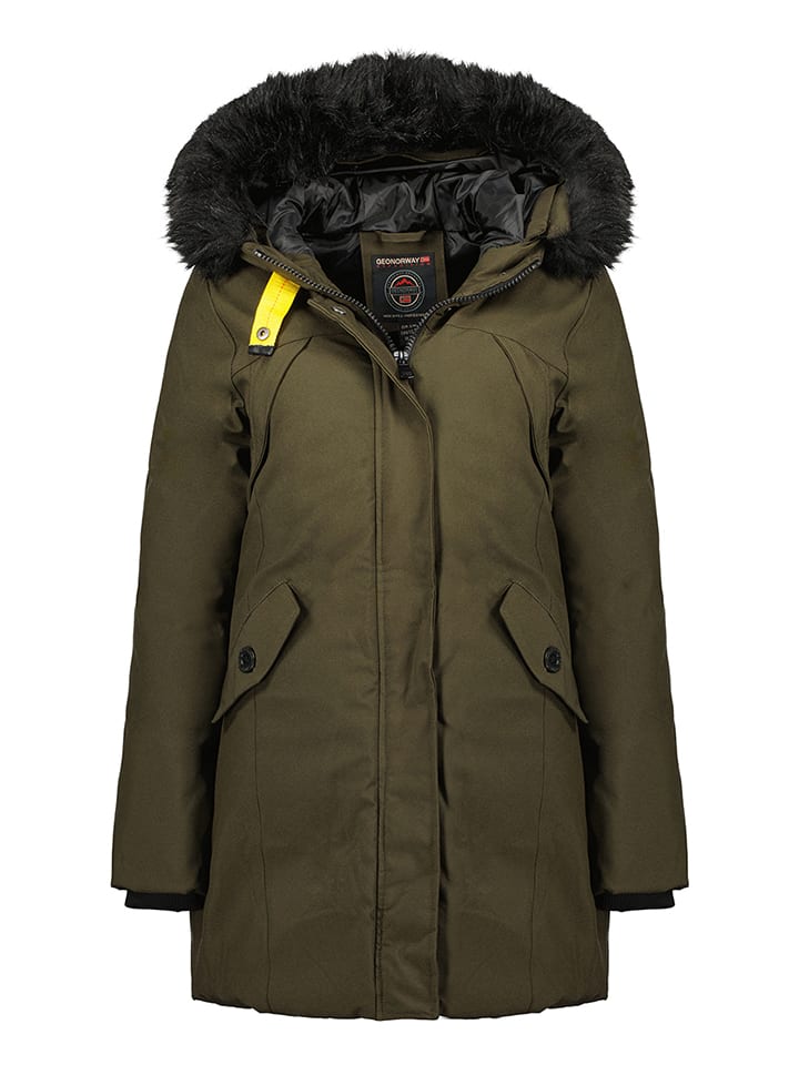 Parka "Cherifa" w kolorze oliwkowym