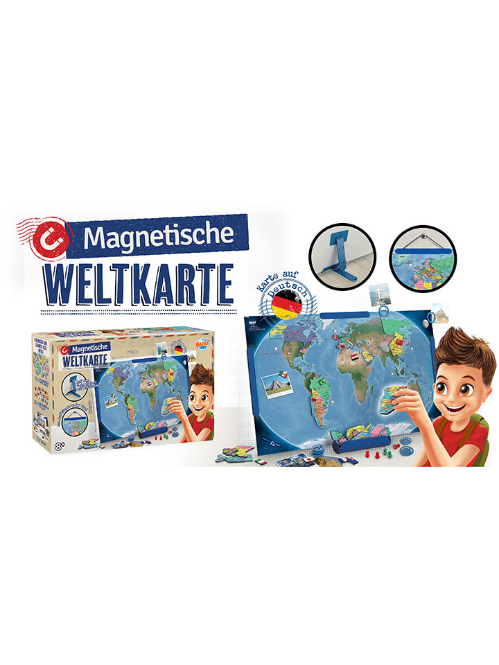 Magnetische Weltkarte - ab 8 Jahren