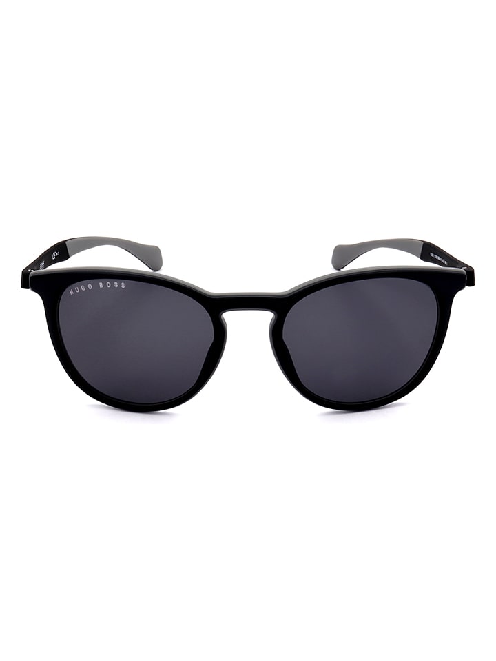 Hugo Boss Herren-Sonnenbrille in Schwarz/ Dunkelblau günstig kaufen
