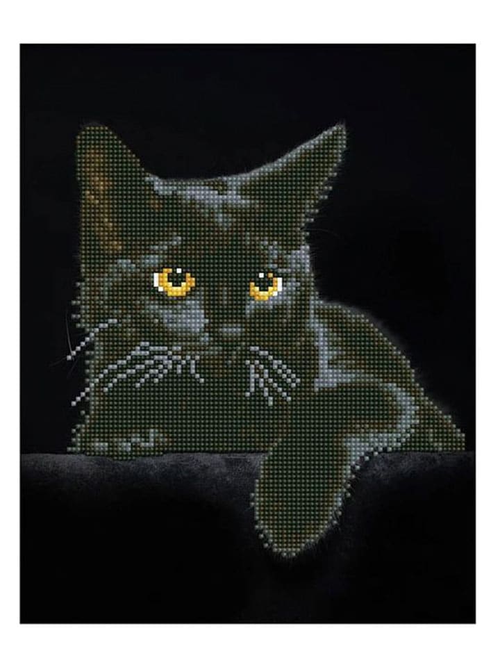 Zestaw kreatywny "Diamond Painting Black Cat" - 4+
