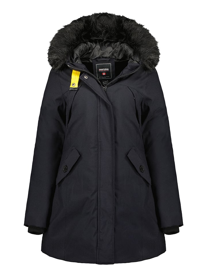 Parka w kolorze granatowym