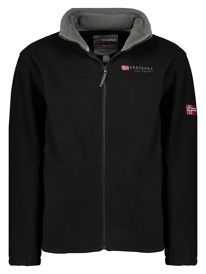 Fleecejacke in Schwarz