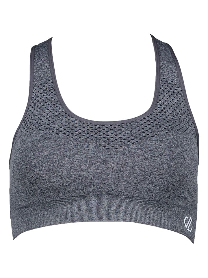 Sport-BH "Don't Sweat It" in Grau - Medium
