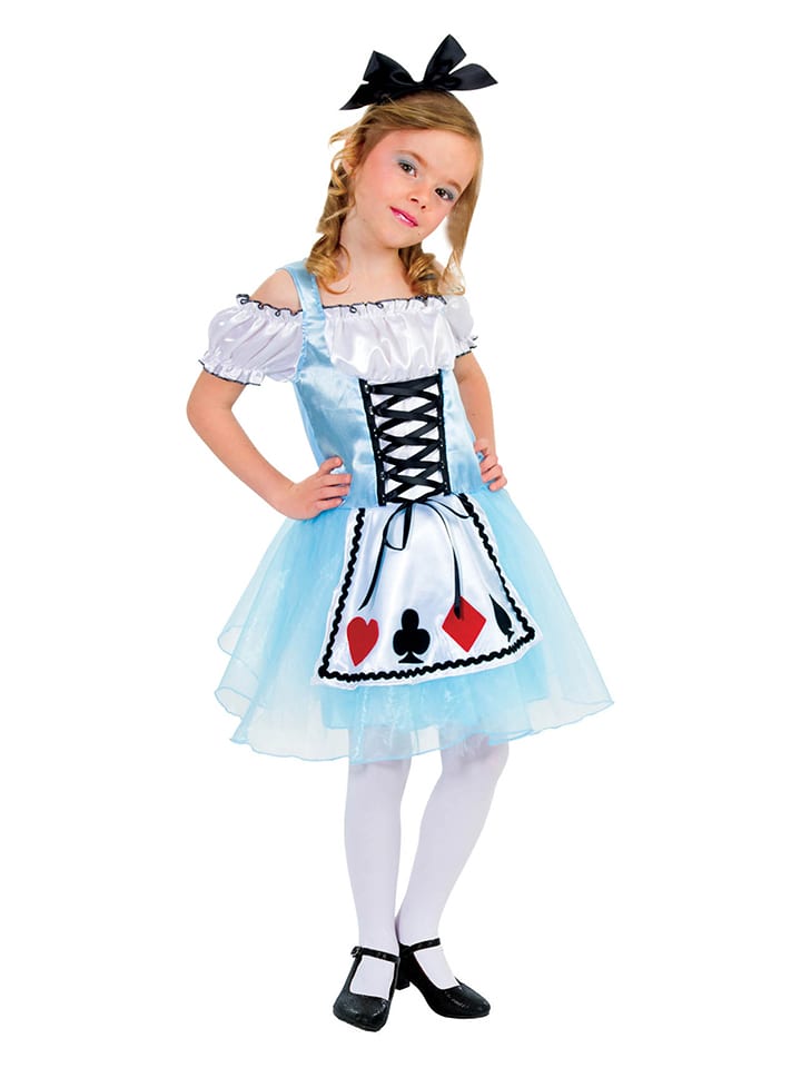 2-częściowy kostium "Alice" w kolorze błękitno-białym