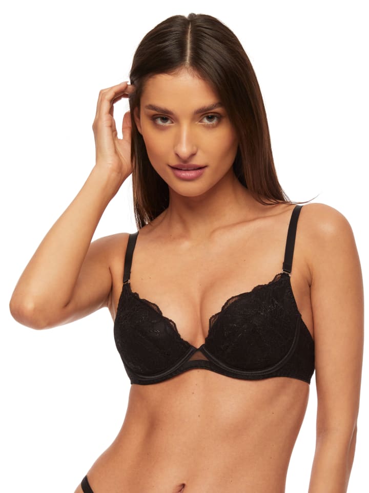 Push-up-BH "Ice cold" in Schwarz