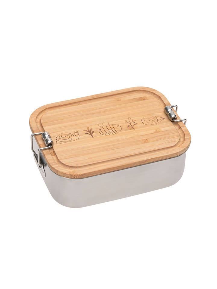 Lunchbox "Garden Explorer" in Silber/ Beige