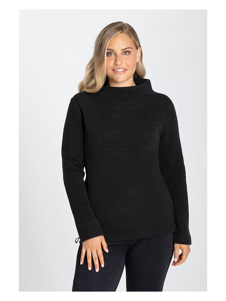 Fleece trui "Compound" zwart