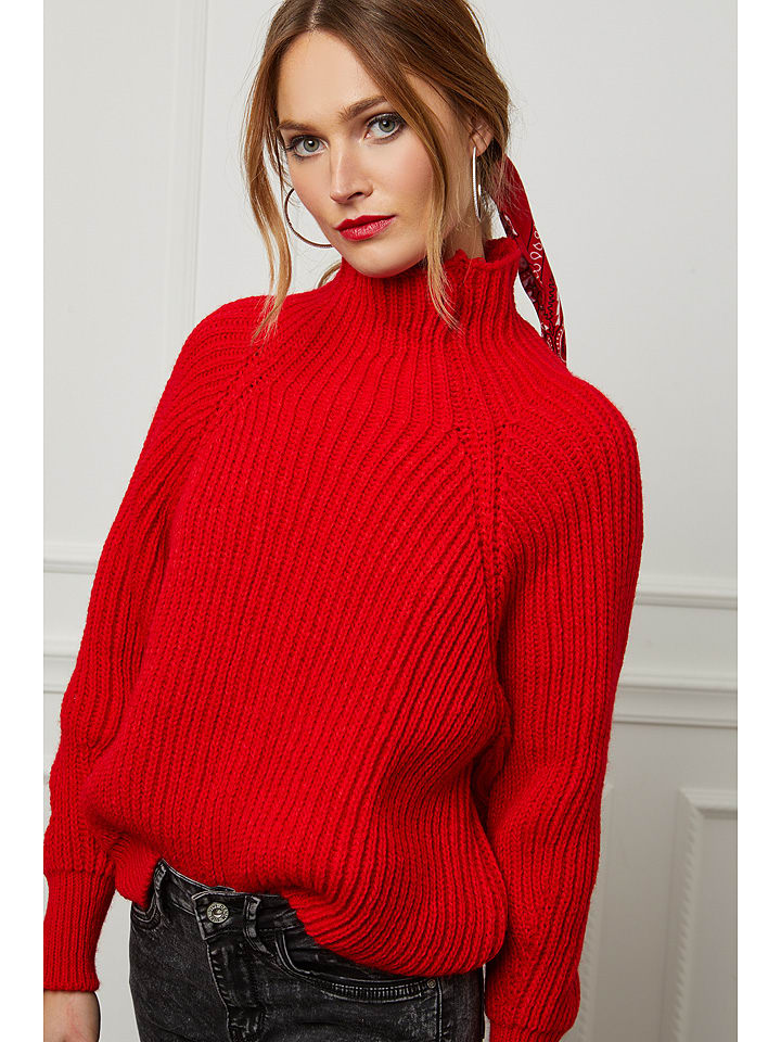 Wollen trui "Baby" rood