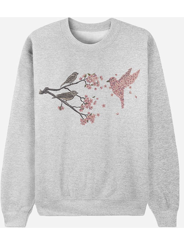 Bluza "Blossom Bird" w kolorze szarym
