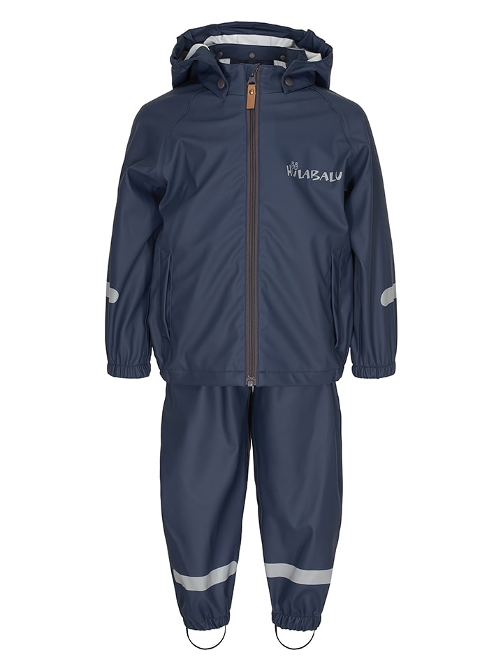 2-delig regenoutfit "Storm" donkerblauw