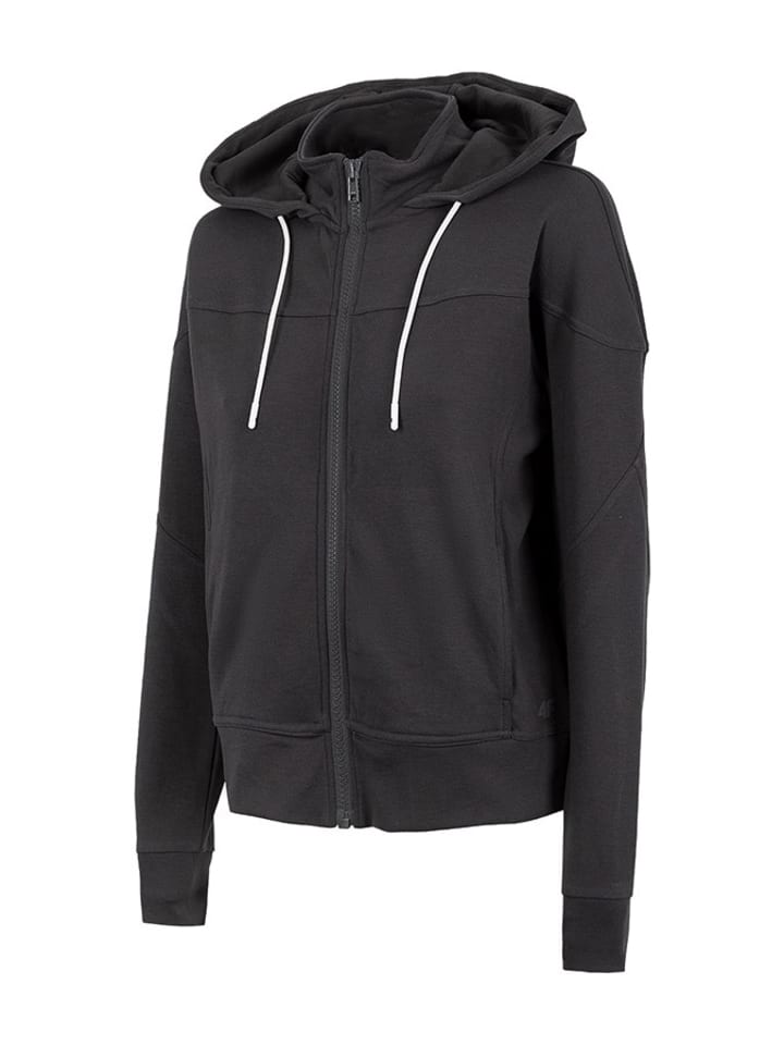 Sweatjacke in Dunkelgrau