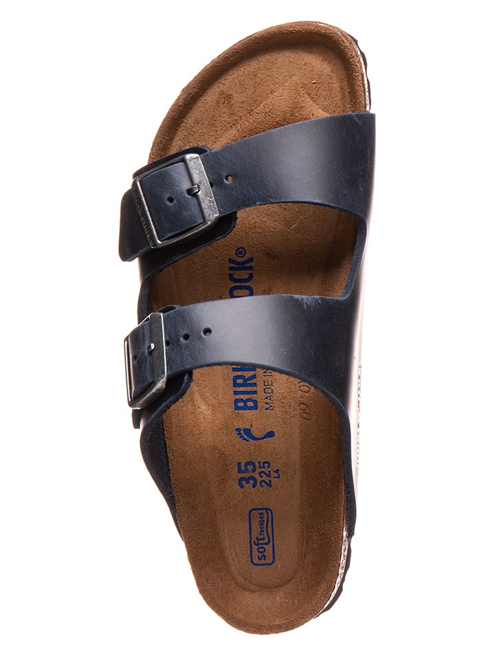 Birkenstock arizona navy leather new arrivals
