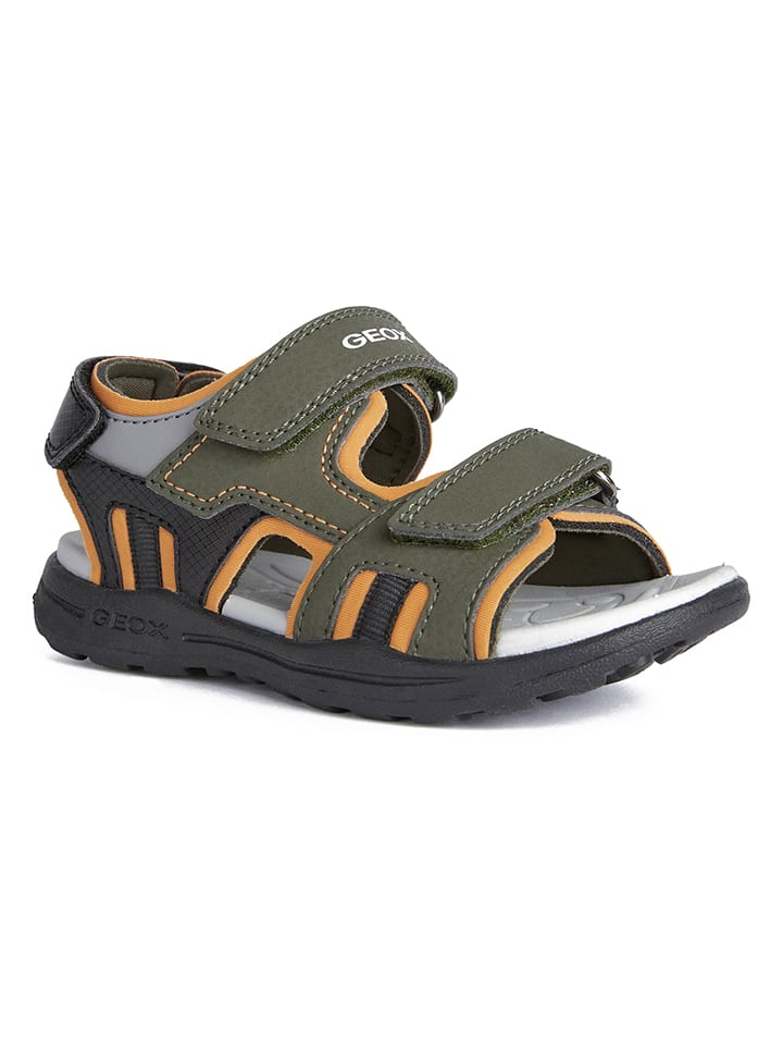Geox Sandalen Vaniett in Khaki Orange gunstig kaufen limango