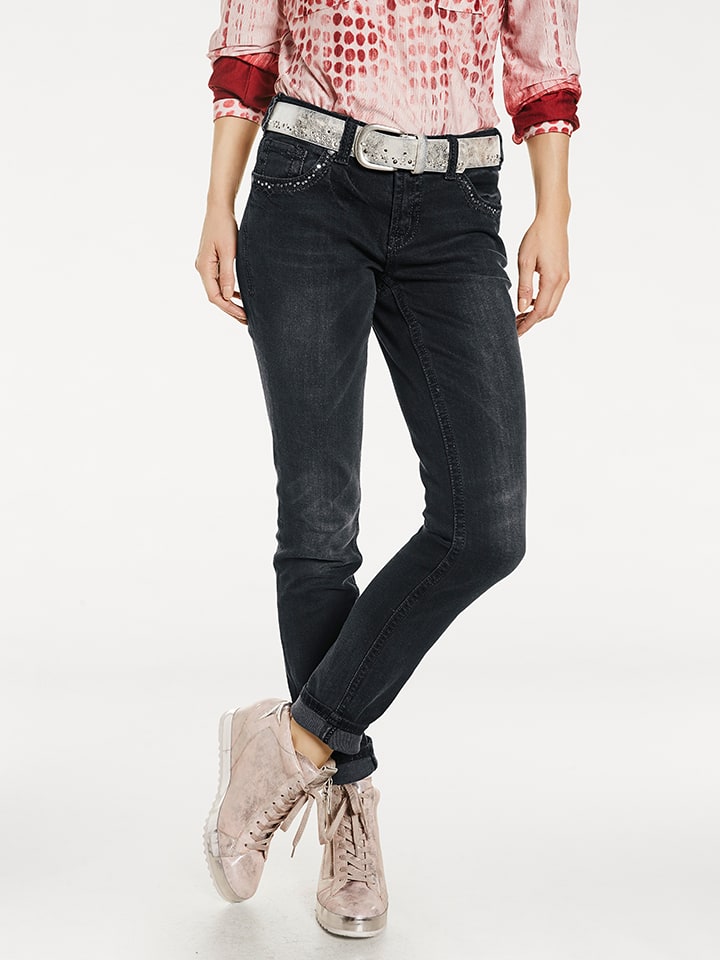 Jeans - Slim fit - in Schwarz