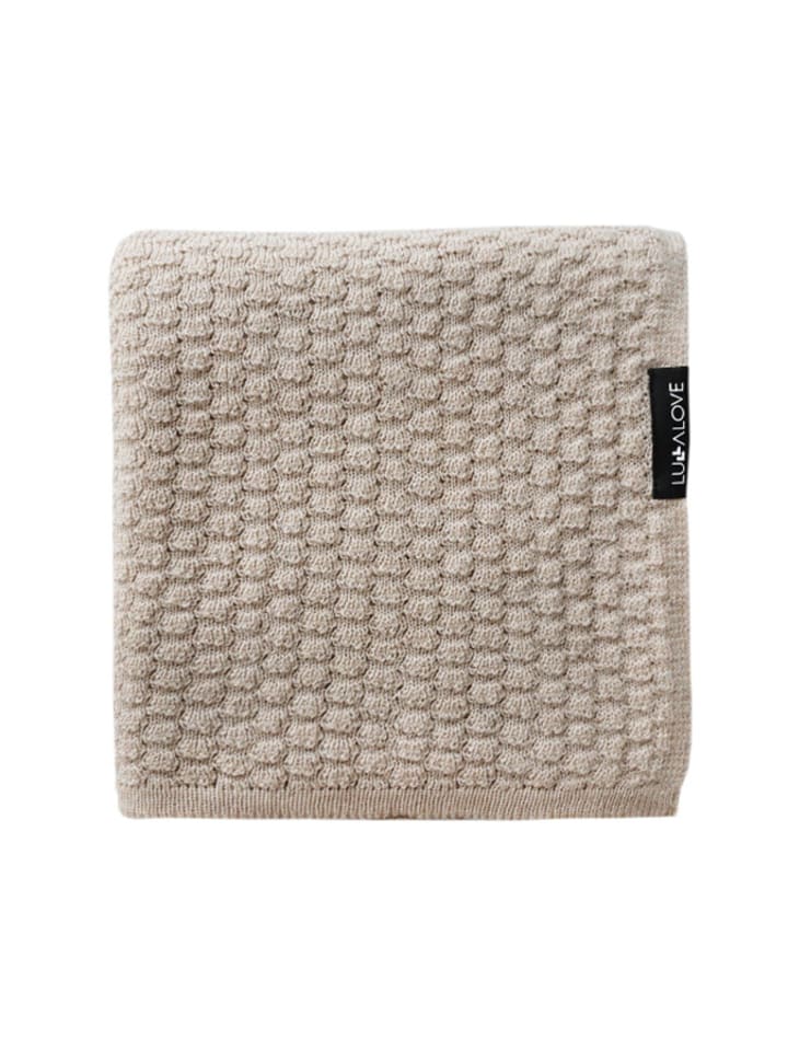 Woll-Decke in Beige