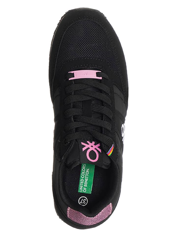 Benetton Sneakers in Schwarz Rosa gunstig kaufen limango
