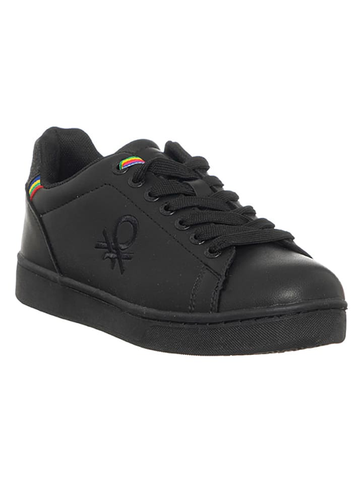 Benetton black shoes sales