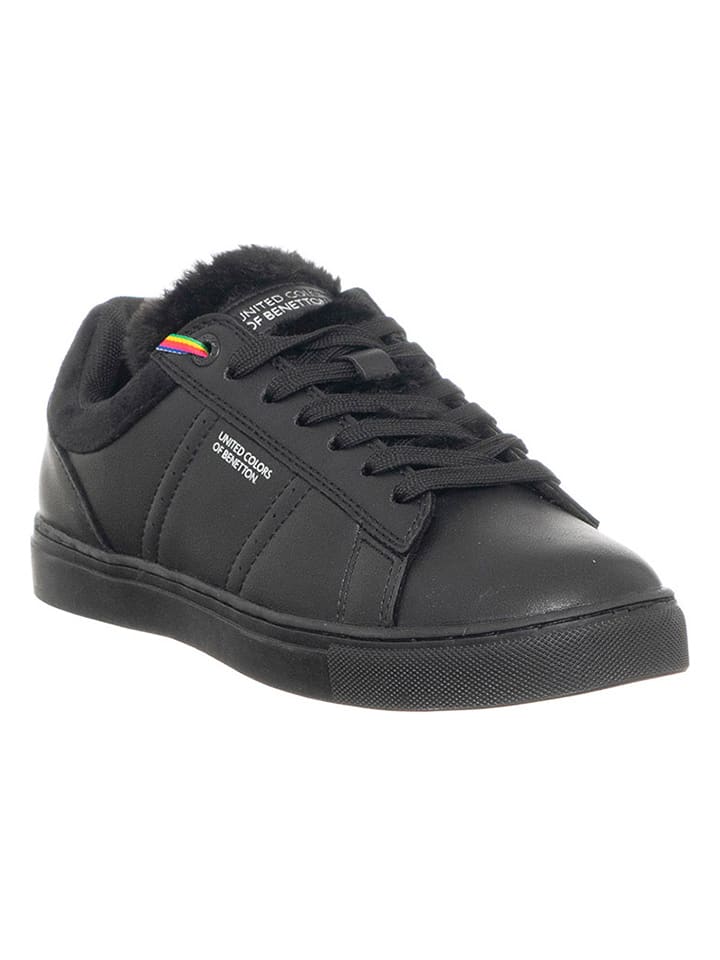 Benetton black sneakers new arrivals