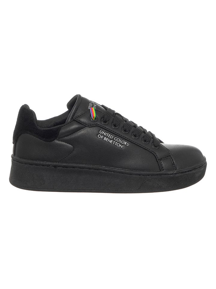 Benetton cheap black sneakers