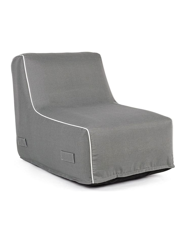 Sitzsack "Rihanna" in Grau - (B)90 x (H)70 x (T)60 cm