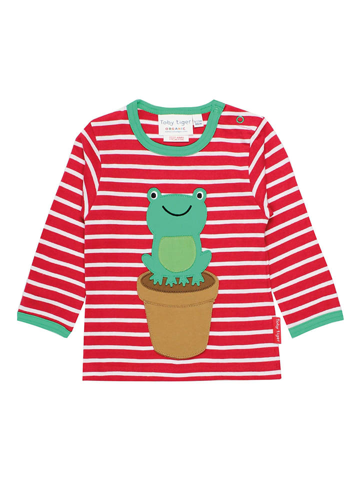 Longsleeve "Frog" in Rot