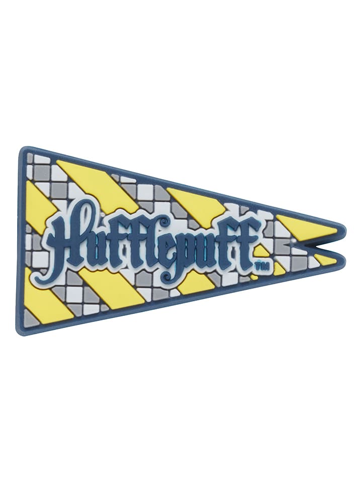 Przypinka "Harry Potter Hufflepuff House" w kolorze niebiesko-żółtym na buty